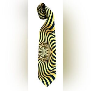 Stylish Gold and Black Men's Tie